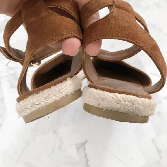 BANANA REPUBLIC Suede Closed Toe Espadrilles Size 7.5 - Picture 7 of 9